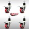 Service Caster 3'' SS Red Poly Swivel 1-7/8'' Expanding Stem Caster Set Total Lock Brake, 4PK SCC-SSEXTTL20S314-PPUB-RED-178-4 - alternate 2